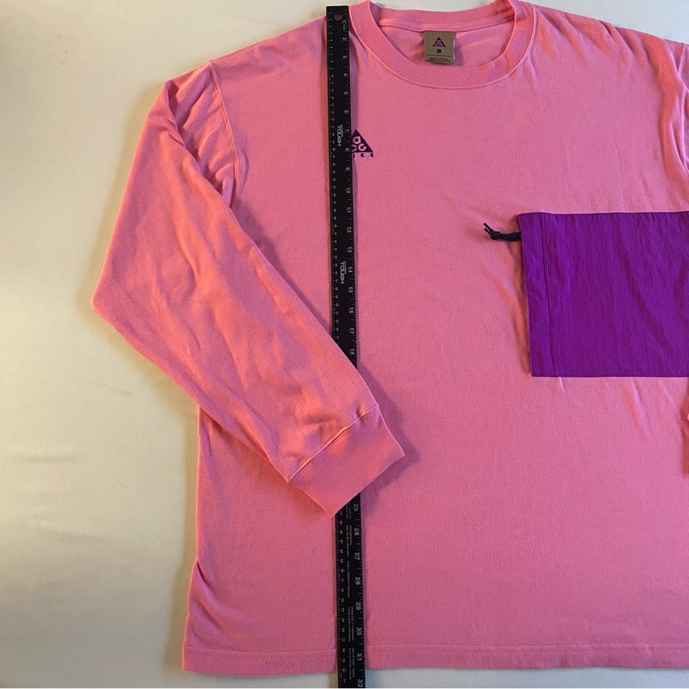 Nike ACG Shirt Men L LOOSE Embroidered Logo Crew Neck Long Sleeve - Picture 13 of 14